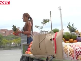 Latina goes from Selling Fruits to Selling Pussy #LETSDOEIT