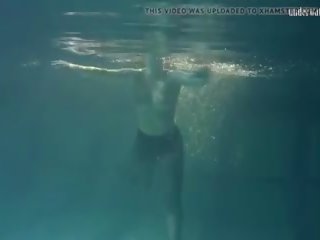 Lozhkova in See Through Shorts in the Pool: Free HD porn 35