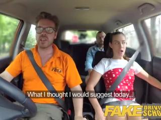 Fake Driving School concupiscent learners dirty secret suck and fuck session