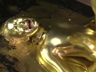 Gold Bodypaint Fucking Japanese x rated film