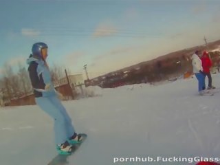 Snowboarder Chick Loves johnson