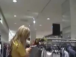 Couple filmed herself fucking in dressingroom video