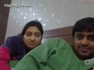 Young attractive newly wed desi couple exceptional strip action